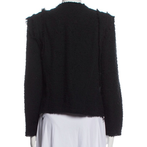 IRO Black Fringe Luxurious Black Jacket - Picture 3 of 13